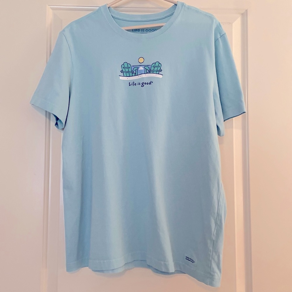 Men’s Life Is Good Mint  Crusher Tee